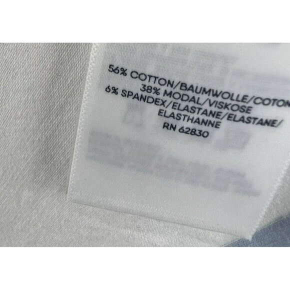 Lands End Women's‎ Maxi Dress M Blue White Stripe Wrap Belt Soft Stretch Beach - Picture 3 of 9